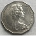 AUSTRALIA 1984 . FIFTY 50 CENTS COIN . COAT OF ARMS